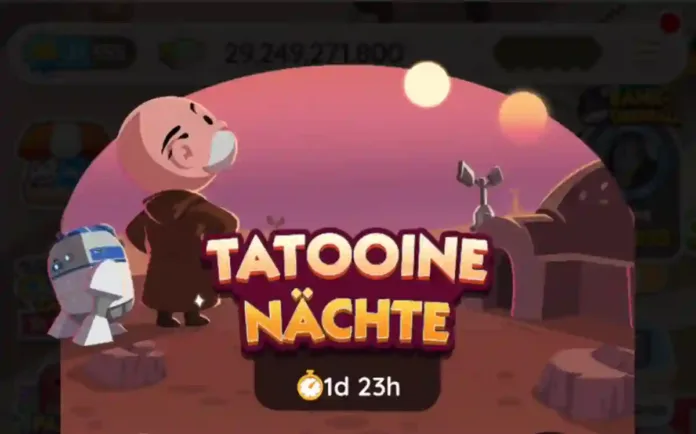 Belohnungsliste für Tatooine Nachte Monopoly Go